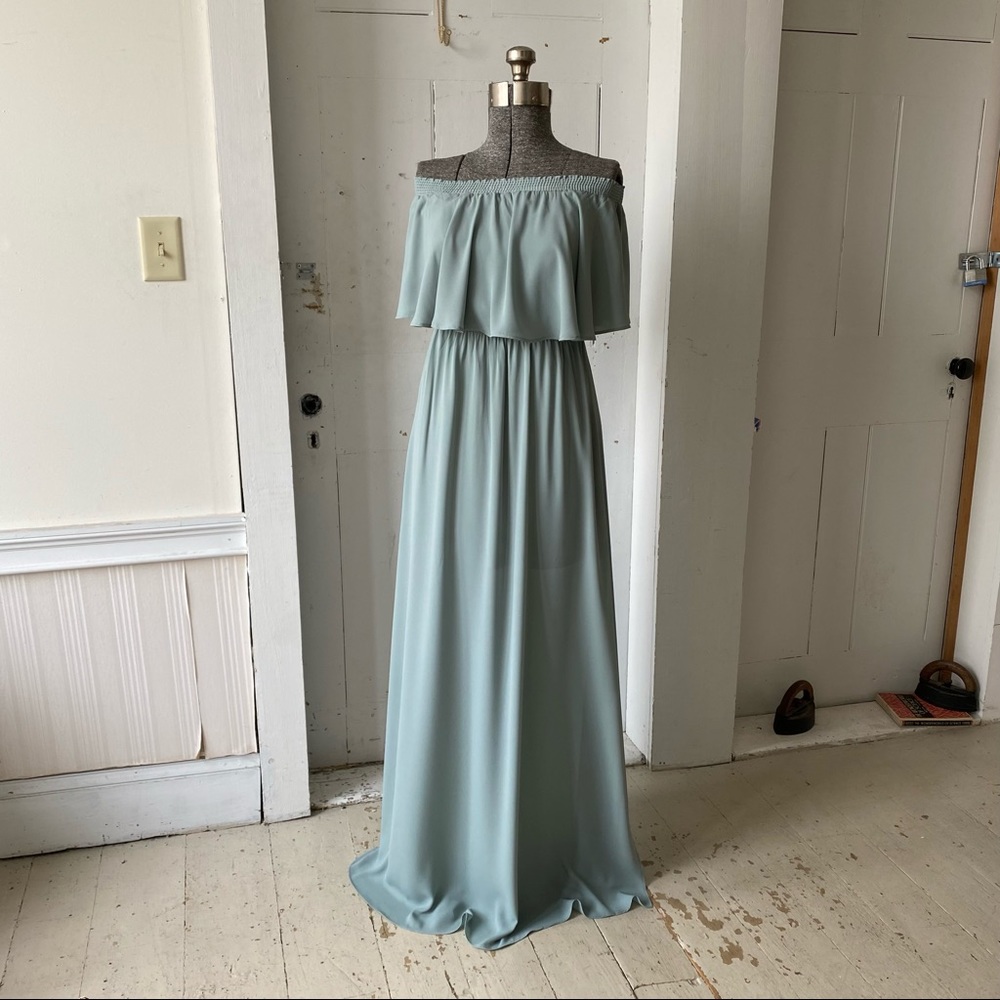 Show Me Your MuMu Hacienda Formal Maxi Dress Sage Green